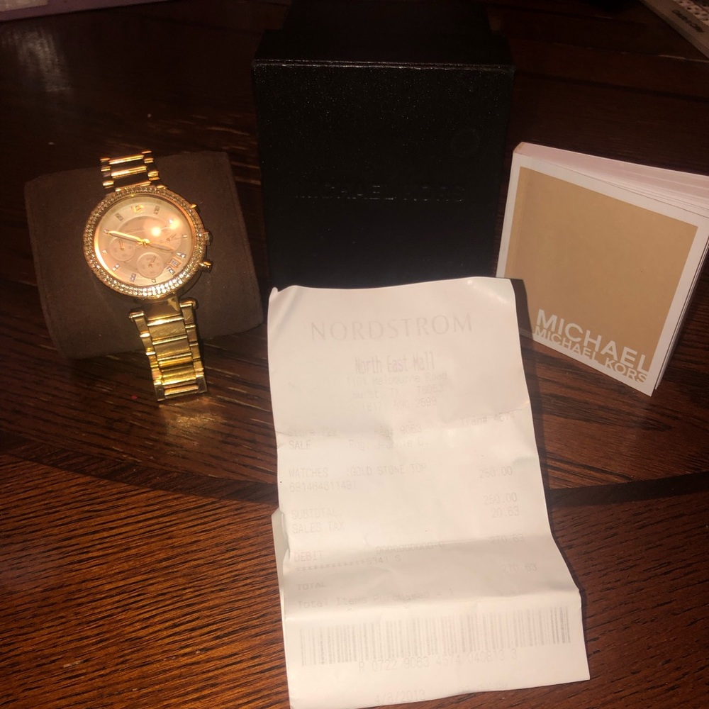 Michael Kors Gold Stone Top